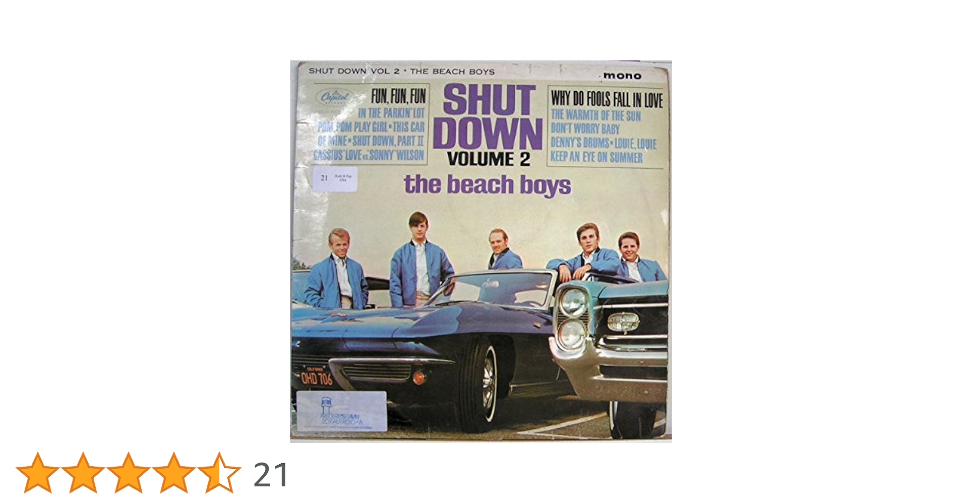 初回UK盤/SHUT DOWN VOLUME 2 the beach boys Shut Down, Part II (Remastered 2001) - YouTube